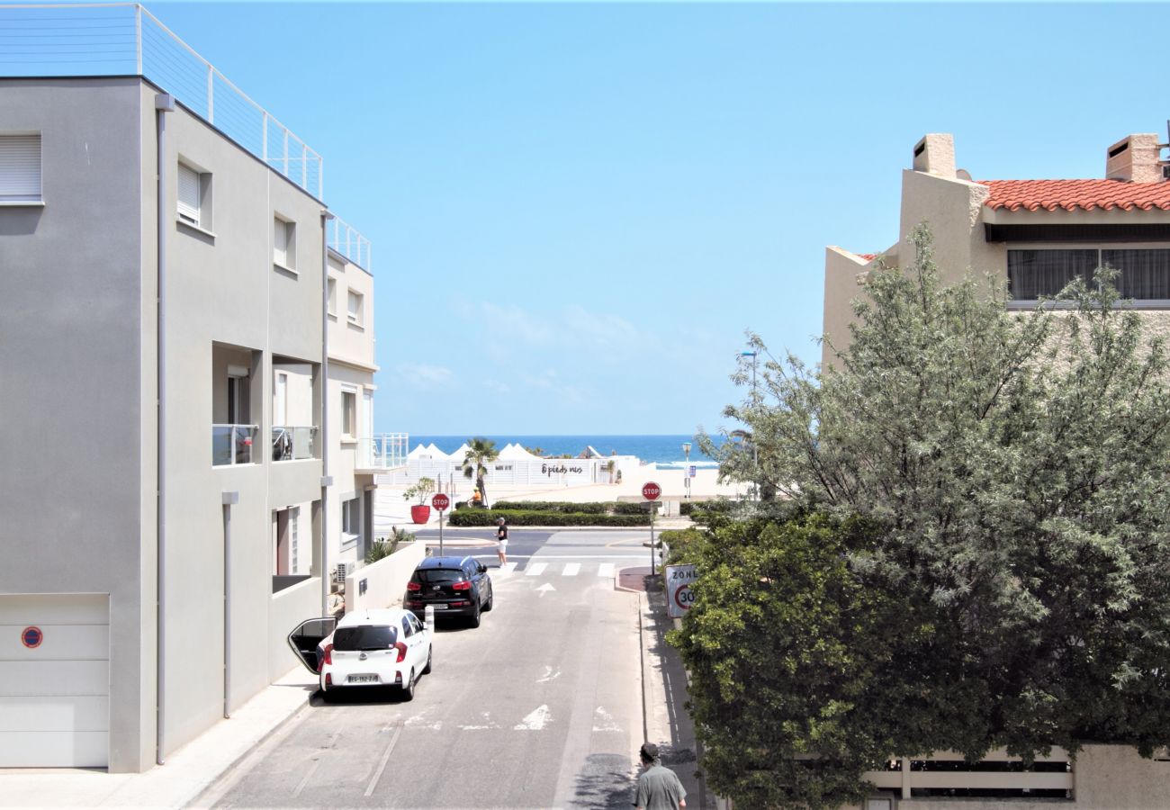 Apartamento en Canet-en-Roussillon - 2 bedrooms appartement for 6 per. SEA VIEW