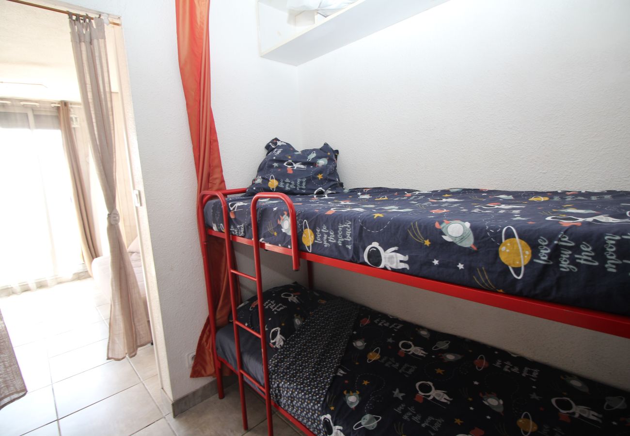 Estudio en Canet-en-Roussillon - Estudio para 4 personas en residencia con piscina + parking