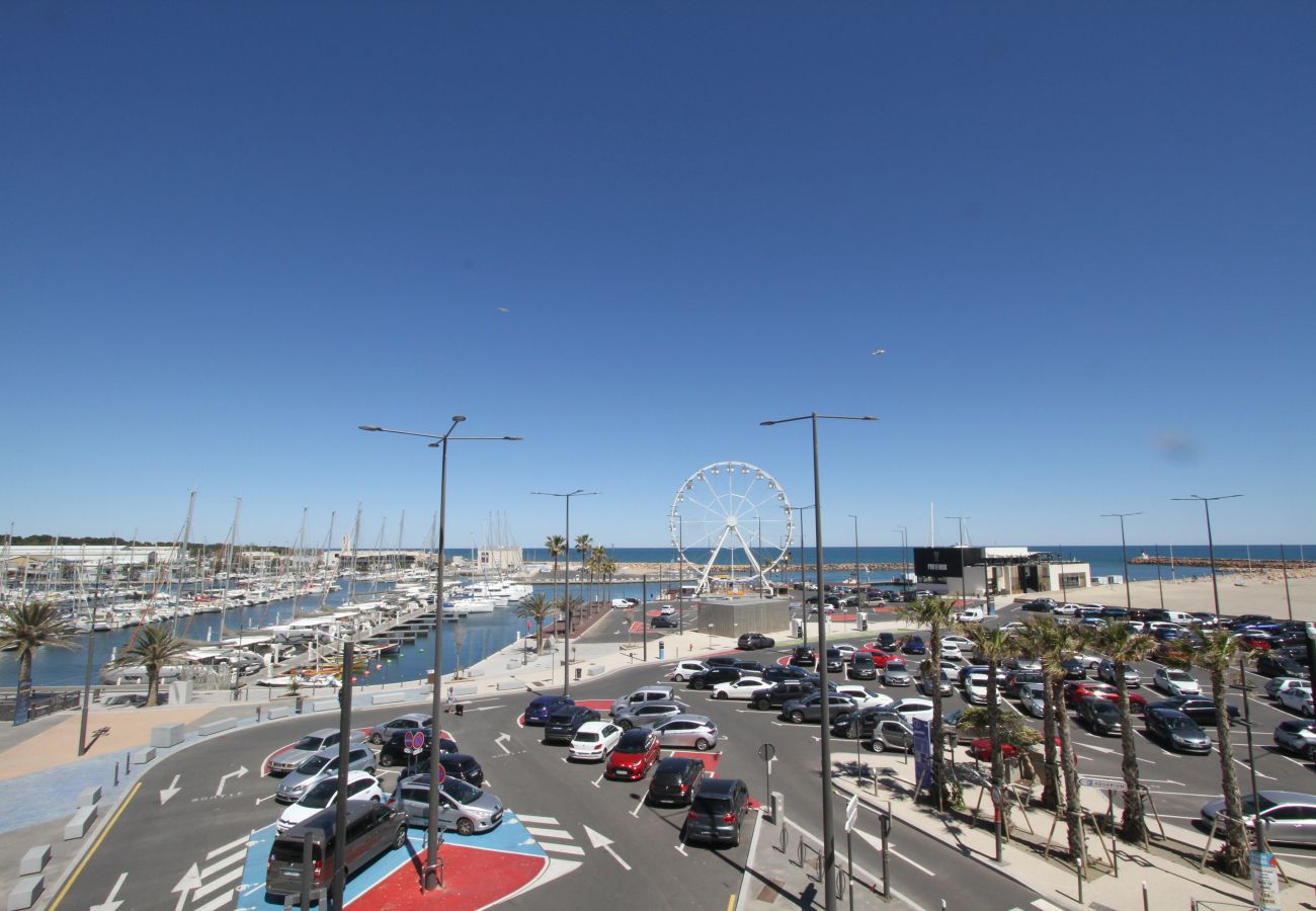 Appartement à Canet-en-Roussillon - Appartement 2 pièces vue sur la marina avec parking