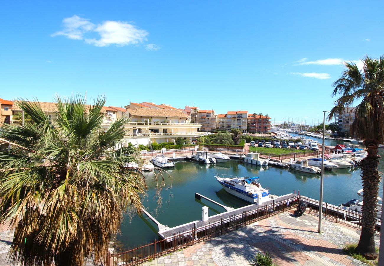 Studio à Canet-en-Roussillon - Studio pour 4 personnes vue Marina